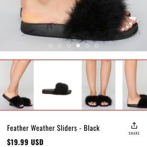 Fashion Nova Black Slides